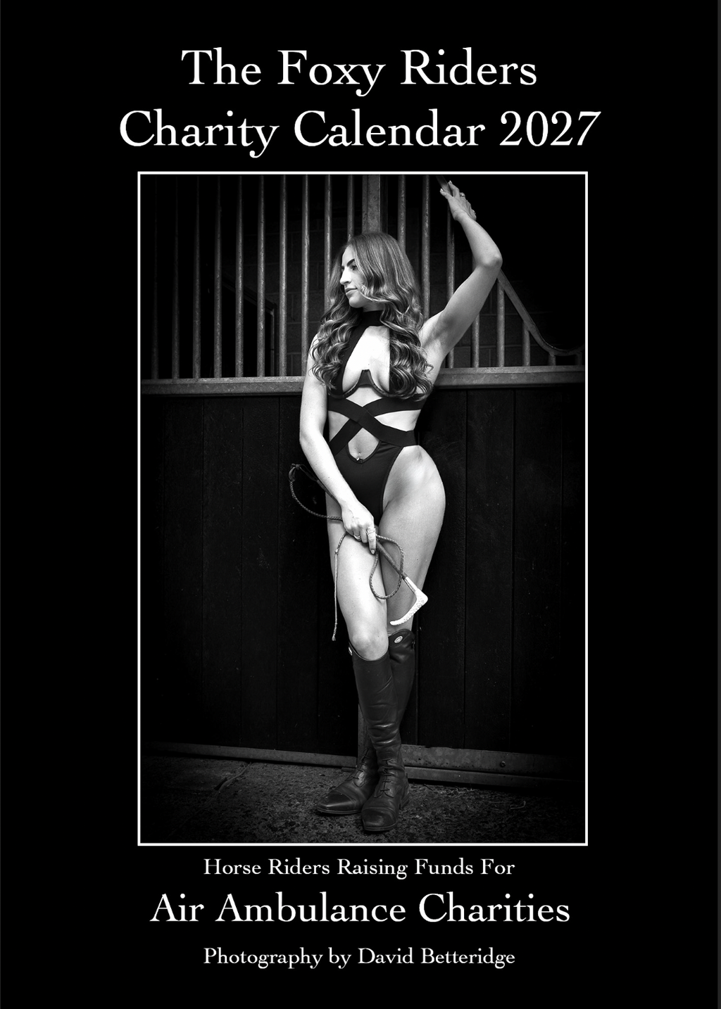 2027 Foxy Riders A3 Black and White Calendar